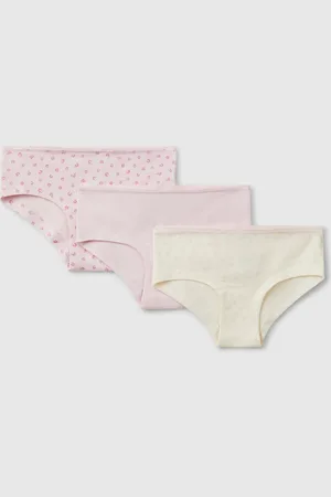 Benetton Set Of Three Underwear In Stretch Cotton, size 90, , Kids