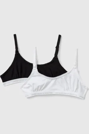 Benetton Two Bras In Stretch Cotton, size 2XL, , Kids
