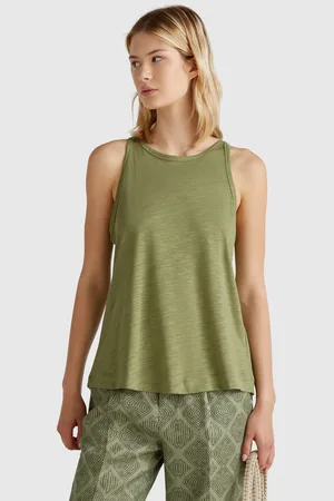 Benetton Halter Tank Top, size L, , Women