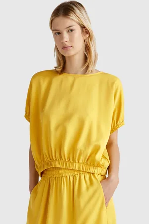 Benetton Cropped Top, size L, , Women