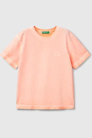 Benetton Oversized T-shirt With Embroidery, size 82, , Kids