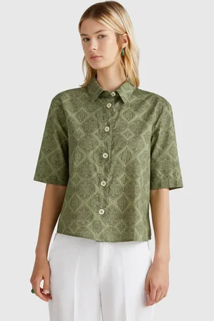 Benetton Cropped Top, size L, , Women