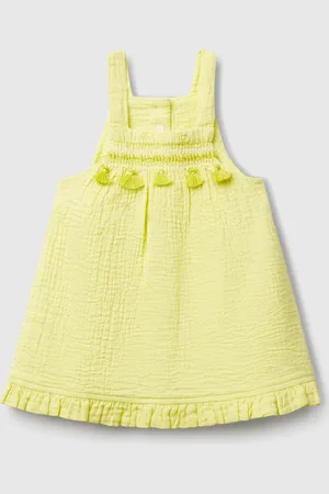 Benetton Dungaree Dress With Tassels, size 56, , Kids