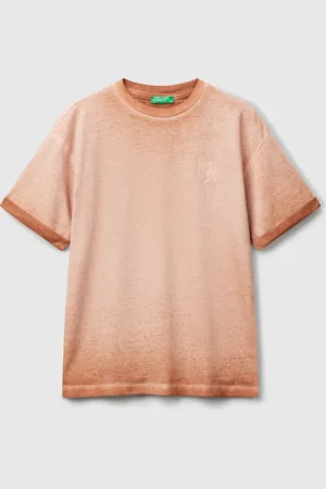 Benetton Oversized T-shirt With Embroidery, size 2XL, , Kids