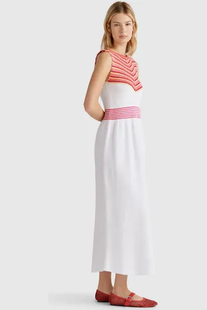 Benetton Crochet Dress, size L, , Women
