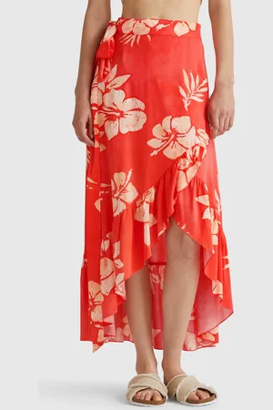 Benetton Floral Print Sarong, size L, , Women