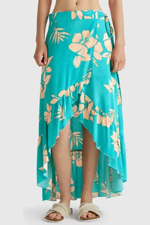 Benetton Floral Print Sarong, size L, , Women