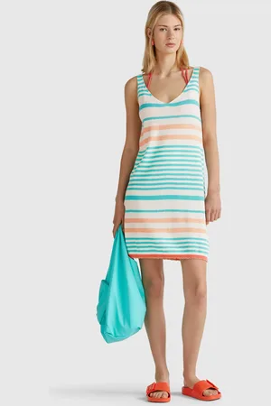 Benetton Striped Knit Dress, size L, , Women