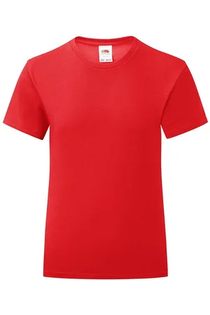 Fruit Of The Loom Iconic Red T-shirt