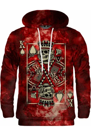 Mr Gugu & Miss Go Mikina RED KING OF SKULL