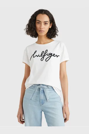 Tommy Hilfiger Bílé dámské tričko - Dámské