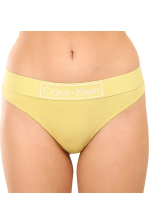 Calvin Klein Dámská tanga žlutá