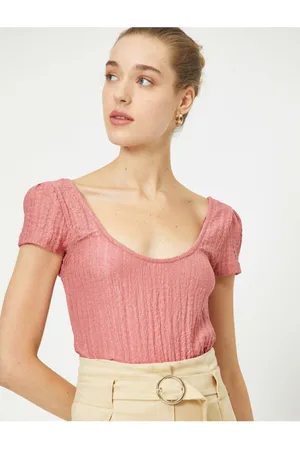 Koton T-Shirt - Pink - Regular fit