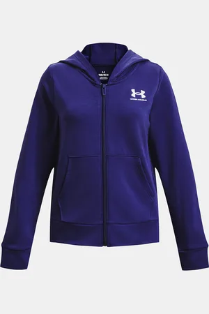 Under Armour Mikina UA Rival Terry FZ Hoodie-BLU - Holky