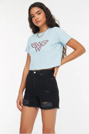 Trendyol Dámské kraťasy Denim