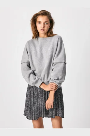 Pepe Jeans Světle dámská mikina s ozdobnými detaily Debbie - Dámské