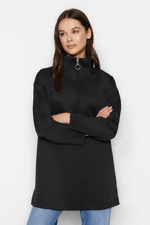 Trendyol Mikina s potiskem na zip/diver/scuba