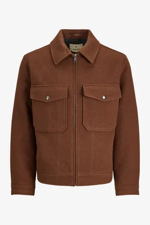 JACK & JONES Pánská bunda s příměsí vlny Baxter - Pánské