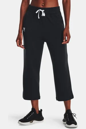 Under Armour Tepláky UA Rival Terry Flare Crop-BLK - Dámské