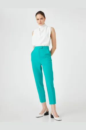 Koton Basic Cigarette Fabric kalhoty s kapsou