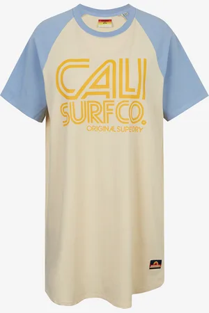 Superdry Šaty Cali Surf Raglan Tshirt Dress - Dámské