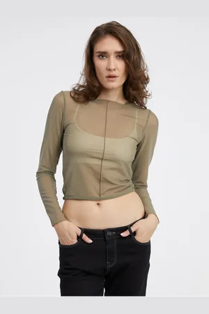 ONLY Khaki dámský top Lamy - Dámské