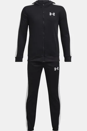 Under Armour Souprava UA Knit Hooded Track Suit-BLK - Kluci