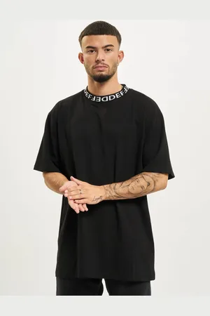 DEF Basic Rib T-Shirt černé