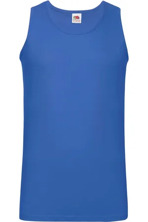 Fruit Of The Loom Niebiska koszulka męska Athletic Vest