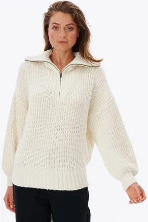 Rip Curl Svetr SEEKER 1/4 ZIP Bone