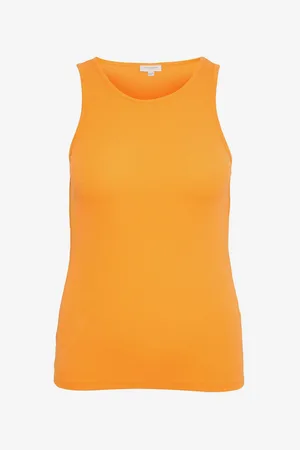 ONLY Oranžové dámské basic tílko CARMAKOMA Kenya - Dámské