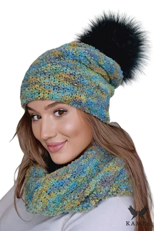 Kamea Dámský set _Set_Hat&Chimney_K.22.216.03_Multicolour