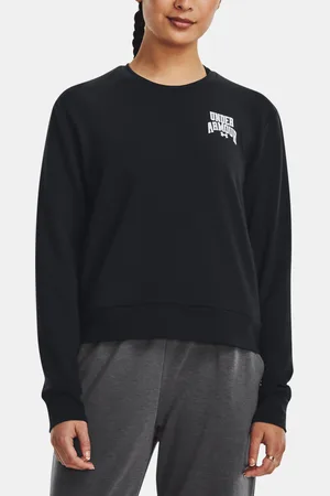 Under Armour Mikina UA Rival Terry Graphic Crew-BLK - Dámské