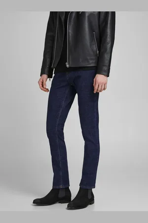 JACK & JONES Tmavě modré slim fit džíny Glenn - Pánské