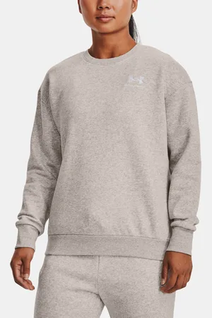 Under Armour Mikina Essential Fleece Crew-GRY - Dámské