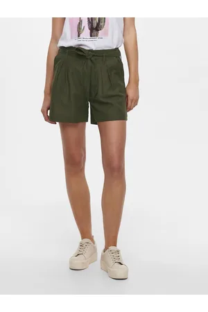 ONLY Khaki kraťasy se zavazováním Viva - Dámské