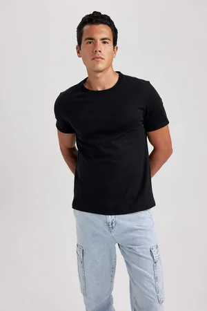 DeFacto Tričko s kulatým výstřihem regular fit