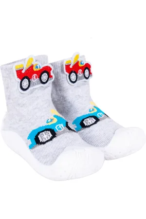 Yoclub Dětské ponožky YC_BabyB_Anti-S-S-W-Rubber-S_OBO-0140C-AA0B_Grey