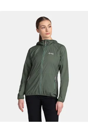 Kilpi Dámská ultralehká outdoorová bunda ROSA-W Tmavě zelená