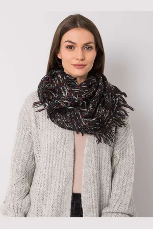 Fashionhunters Černá melanžová dámská šála