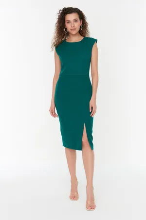 Trendyol Dámské šaty TWOSS22EL00341/Black