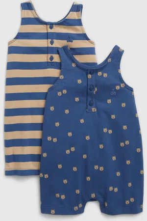 GAP Baby overal bez rukávu, 2 ks - Kluci