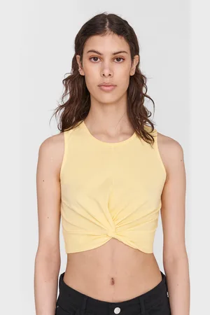 Noisy May Žlutý crop top Twiggi - Dámské