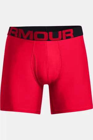 Under Armour Boxerky Tech 6in 2 Pack-RED - Pánské