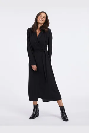 VERO MODA Černé dámské maxišaty Giselle - Dámské