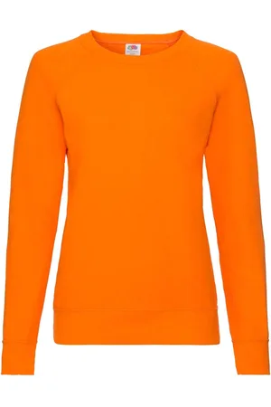 Fruit Of The Loom Orange classic sweatshirt light