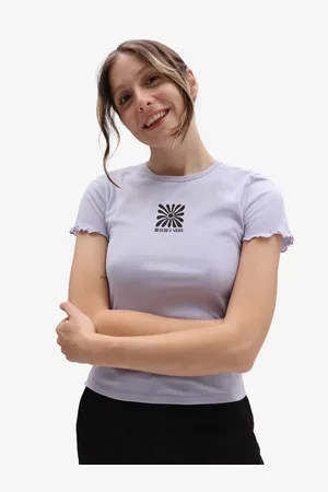 Vans Světle fialové dámské tričko - Dámské