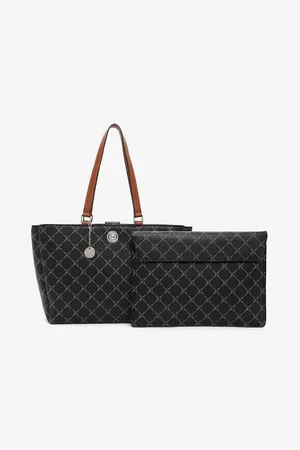 Tamaris Černý vzorovaný shopper Anastasia Lock - Dámské