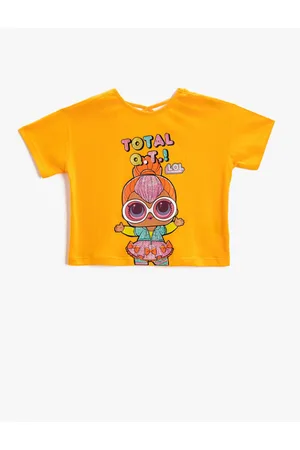 Koton Lol tištěné licencované bavlněné crop tričko