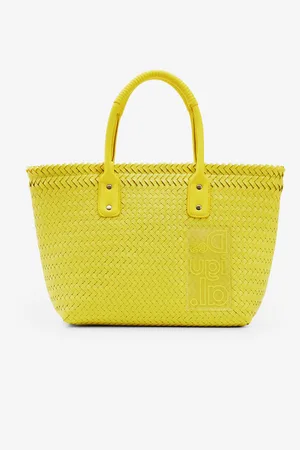 Desigual Žlutá dámská kabelka Basket Braided Zaire - Dámské